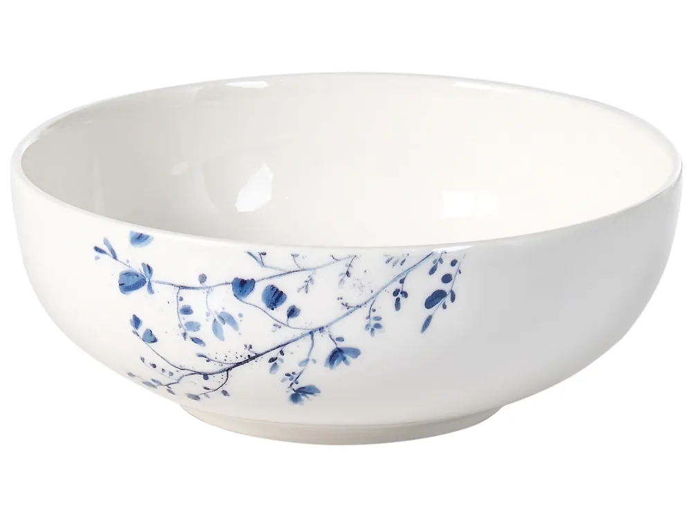 Vajilla de 12 piezas MAHLEB Porcelana Blanco/Azul_1191948