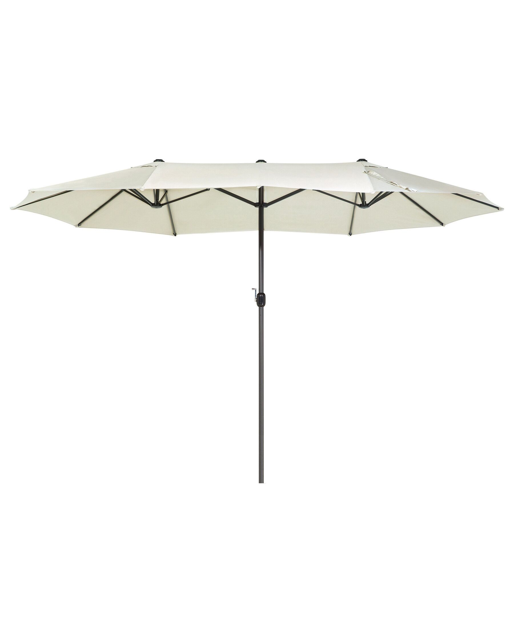 Grand parasol XL avec toile beige clair 270 x 460 cm SIBILLA_680019