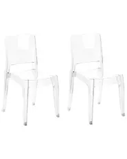Lot de 2 chaises de salle à manger WESTBRIDGE II Transparent_844661