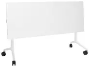 Foldable Office Desk CAVI 160 cm 60 cm with Wheels White_922268