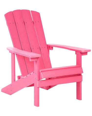 Chaise de jardin rose ADIRONDACK