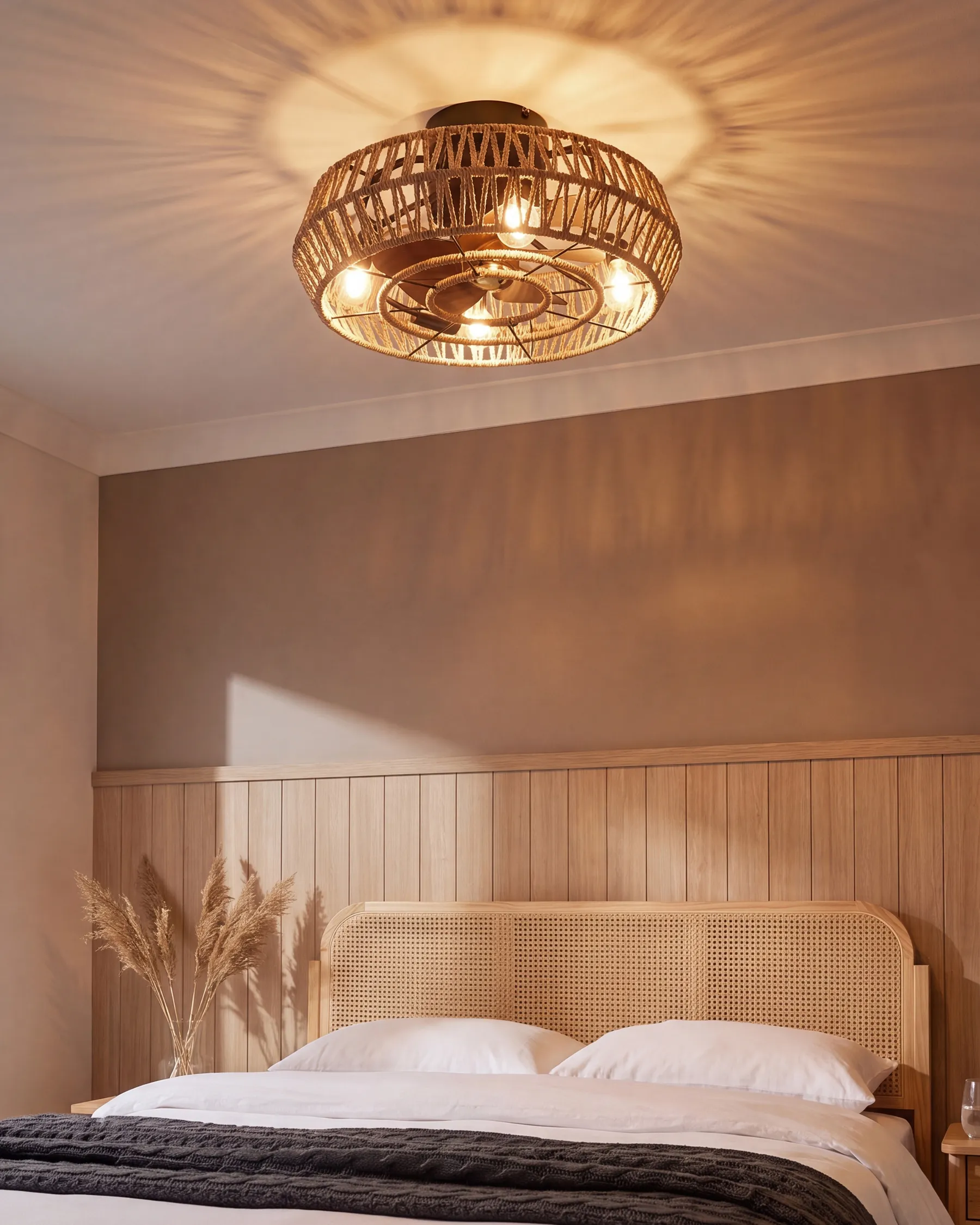 Ceiling Fan with Light APOPKA with Remote Natural_1124406