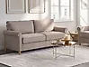 Sofa 3 Seater RONNEBY Fabric Light Brown