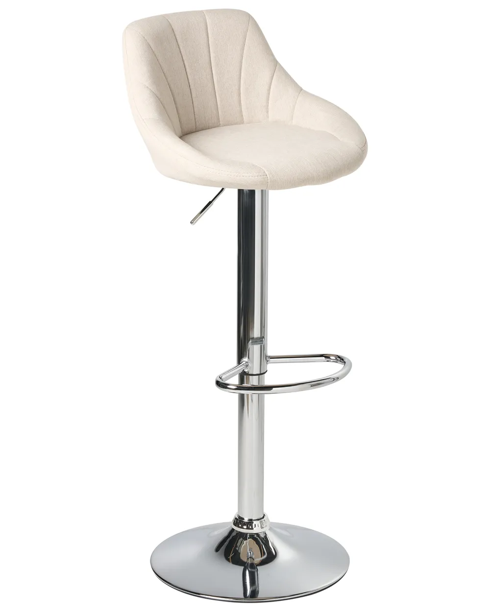 Set di 2 sgabelli da bar LUCCA Tessuto Beige chiaro_1011500