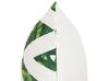 Lot de 2 coussins de jardin à motif feuillage blanc et vert 45 x 45 cm BRENTO_776270