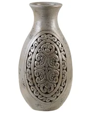 Wazon dekoracyjny MEGARA 51 cm Ceramika Szary_791741