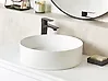 Countertop Basin TEBAR ⌀ 400 mm Ceramic Off-White