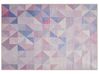 Teppich blau-grau 160 x 230 cm geometrisches Muster Kurzflor KARTEPE_715491