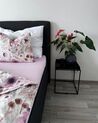 Cotton Fitted Sheet 180 x 200 cm Pink JANBU_929924