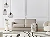 Sofa Bed 2 Seater ISHOJ Fabric Light Brown