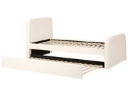 Trundle Bed Boucle RAYSSAC 90 x 200 cm (EU Single) Light Beige_1081094