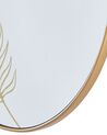 Round Wall Mirror ø 57 cm Gold SAUVIE_904193