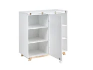 Szafka z funkcją biurka FLOMOT 80 cm 40/80 cm Składane Biały_1054043