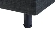 Verstellbares Bett ohne Kopfteil Stoff DUKE 80 x 200 cm Dunkelgrau_951802