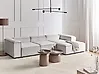 Modular Corner Sofa 4 Seater ARDAL Corduroy Off-White Left Hand