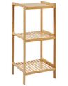 Bamboo Bathroom Shelving Unit Light Wood BAXLEY _926867