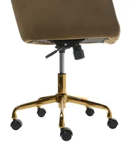 Sedia da scrivania PALMDALE Velluto Marrone_1010255