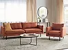 Living Room Set 4 Seater VINTERBRO Chenille Golden Brown
