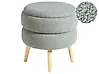 Storage Stool OKATON Boucle Green