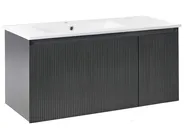 Mobile lavabo a parete con lavabo TIETE Nero_1006079