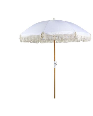 Parasol de jardin ⌀ 150 cm blanc MONDELLO