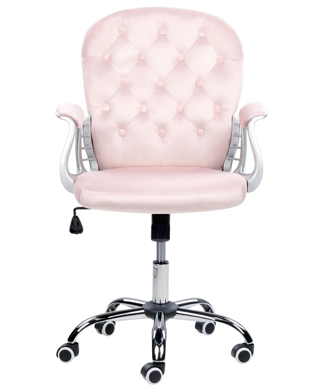 Desk Chair PRINCESS Velvet Pastel Pink - Main Image