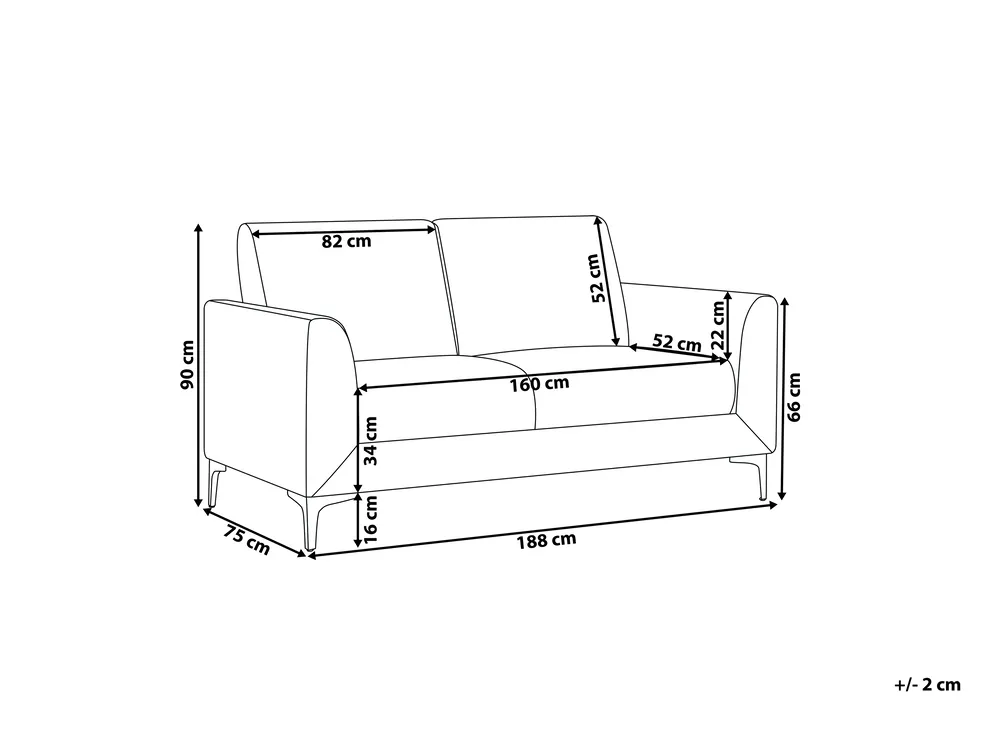 Sofa 3 Seater FENES Velvet Dark Green_730520