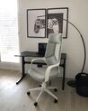 Swivel Office Chair Grey and White DELIGHT_933045