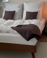 Bett ohne Kopfteil BERRIC 160 x 200 cm Dunkle Esche_990090
