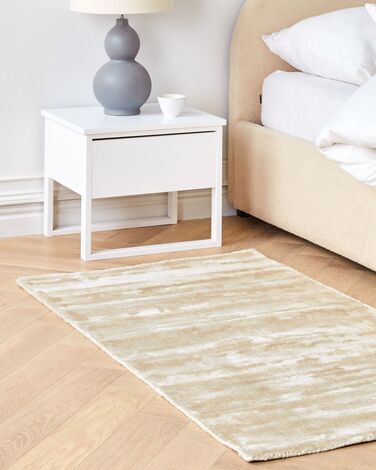 Viscose Area Rug 80 x 150 cm Beige GESI II