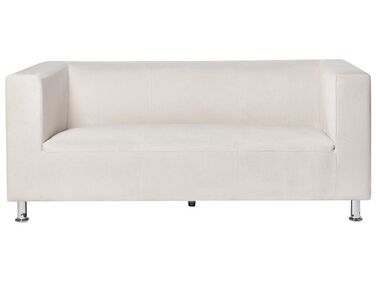 Háromszemélyes fehér kárpitozott kanapé FLORO