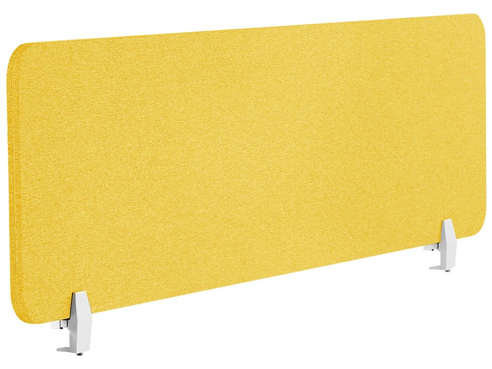 Desk Screen WALLY 160 x 40 cm Yellow