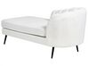 Chaise-longue em tecido bouclé branco creme versão à direita ALLIER_879193