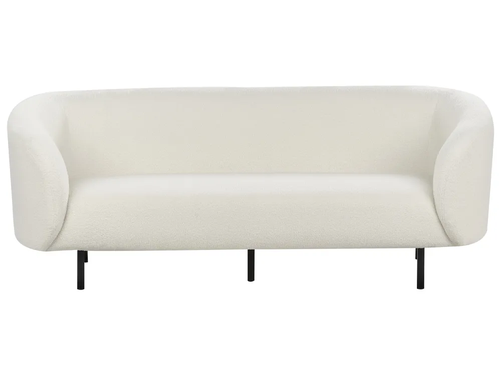 Set da salotto 6 posti LOEN Bouclé Bianco_920401