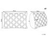 Sada 2 makramé polštářů s pleteným vzorem 30 x 50 cm bílé ALATEPE_801532