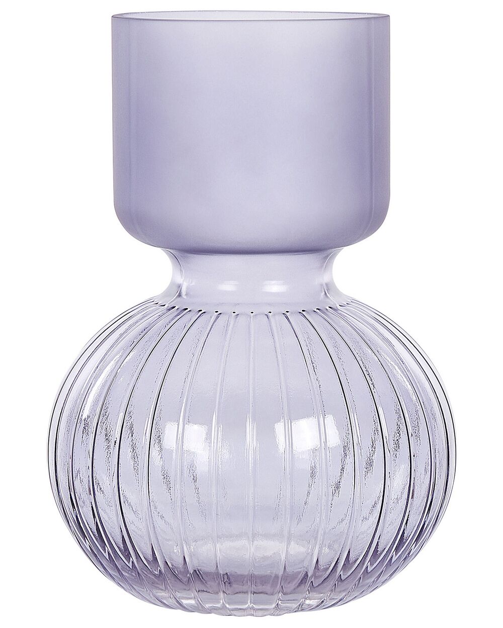 Flower Vase THETIDIO 26 cm Glass Violet