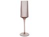 Champagneglas set van 4 roze 220 ml AMETHYST_912555