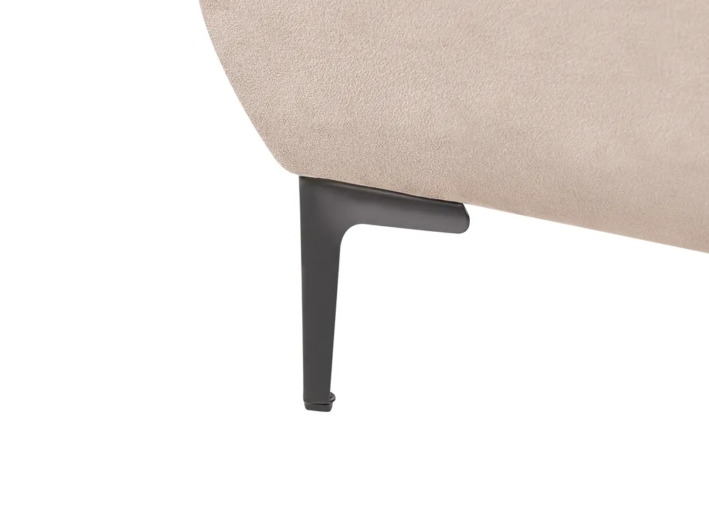 Letto Velluto LESSAY 120 x 200 cm Tortora_1124954