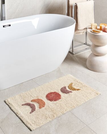 Cotton Bath Mat 50 x 80 cm Beige ESME