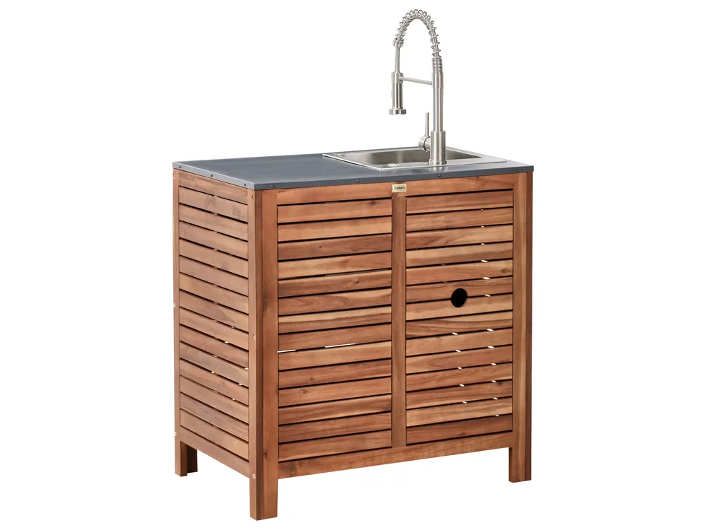 Vasca Pieghevole Da Campeggio Spetebo – Marrone 36x36 Cm – Secchio Acqua Da Giardino 20L