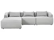 Corner Sofa SVANSELE Fabric Light Grey Right Hand_1183807