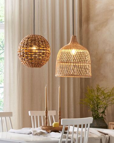 Rattan Pendant Lamp Natural PANGANI