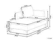Right-Hand Chaise Longue SIEVOZ Fabric Brown_978713