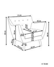 Poltrona DRAMMEN Tessuto Rosa_690043