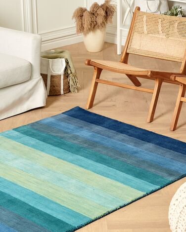 Wool Area Rug 140 x 200 cm Multicolour MAILSI