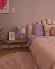 Ottoman Bed VINCENNES Velvet Pastel Pink 140 x 200 cm (EU Double)_971742