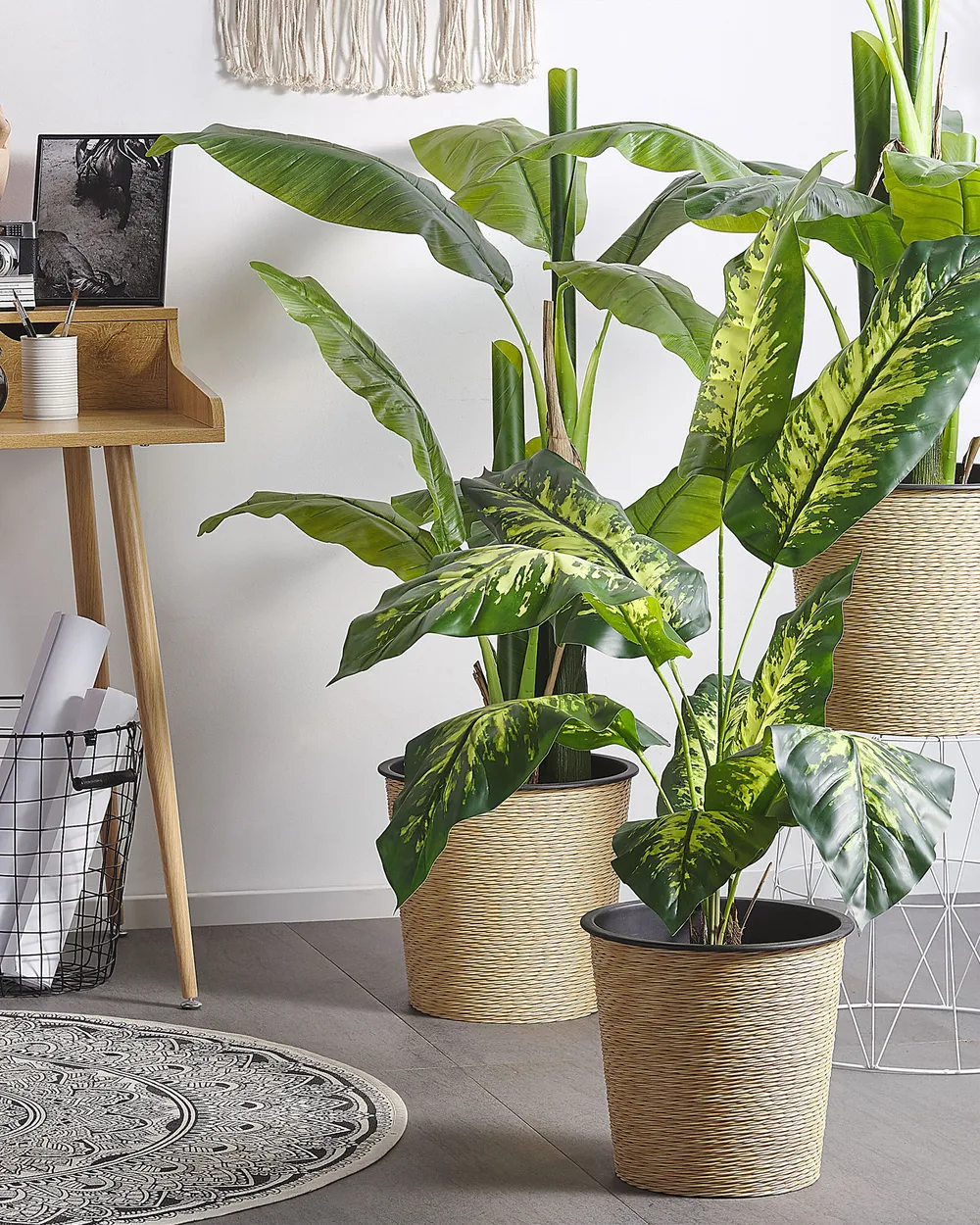 Artificial Plant DIEFFENBACHIA 122 cm Green - Beliani.es
