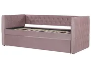 Trundle Bed Velvet GASSIN 90 x 200 cm (EU Single) Pink_779269