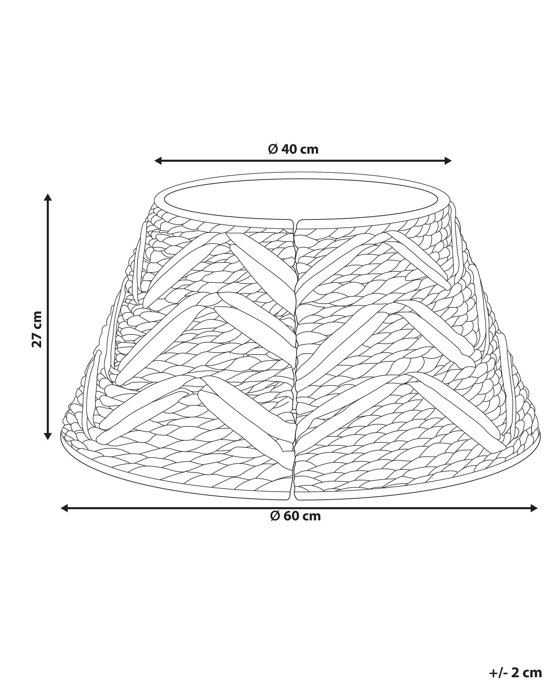 Water Hyacinth Christmas Tree Collar ⌀ 60 cm Natural SAPIN_880279