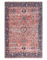 Cotton Area Rug 140 x 200 cm Red and Blue KURIN_862992